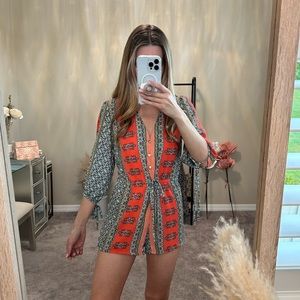 Printed Romper